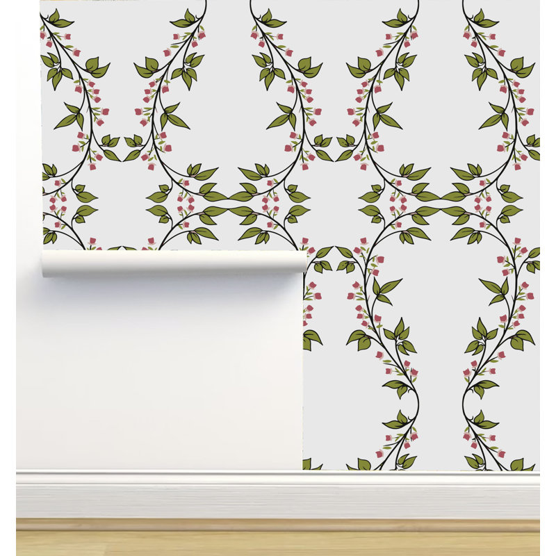 Rouleau de papier peint adhésif 12 pi x 2 pi Monor Designs, Blanc