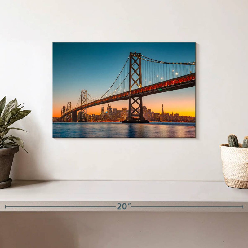Lilie Oakland Bay Bridge Panorama, 8" H x 12" W