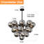 Lustre moderne 23 lumières lustre de cuisine lustre en verre