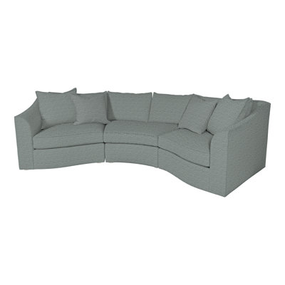Evelyn Upholstered Curved Sectional Symmetrical