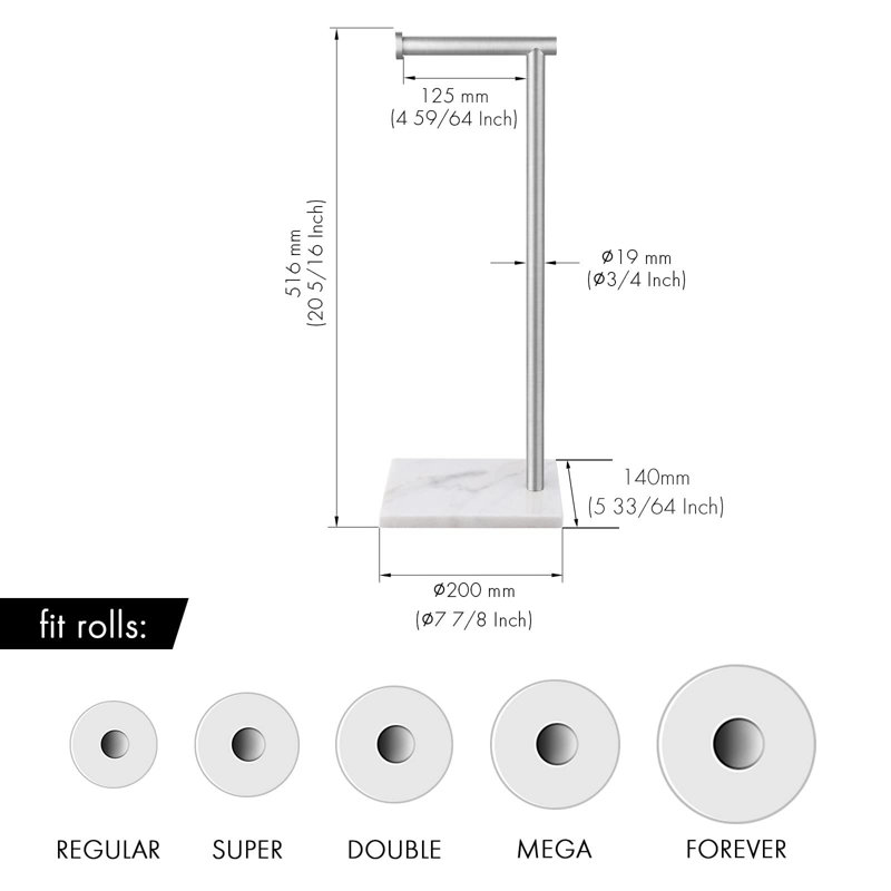 Wildman Free Standing Toilet Paper Holder