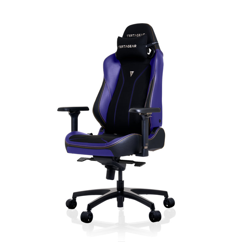 Grand fauteuil de jeu ergonomique Vertagear SL5800 avec systèmes de siège lombaire et vertaair Contourmax - Ensembles de lumières à DEL RVB - Rouge bourgogne
