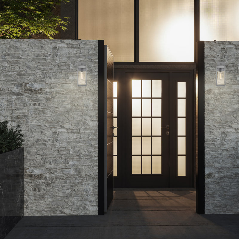 Meunier Steel Wall Light, Stainless Steel, 14.25" H x 5" W