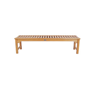 71'' W Wood Shower Bench