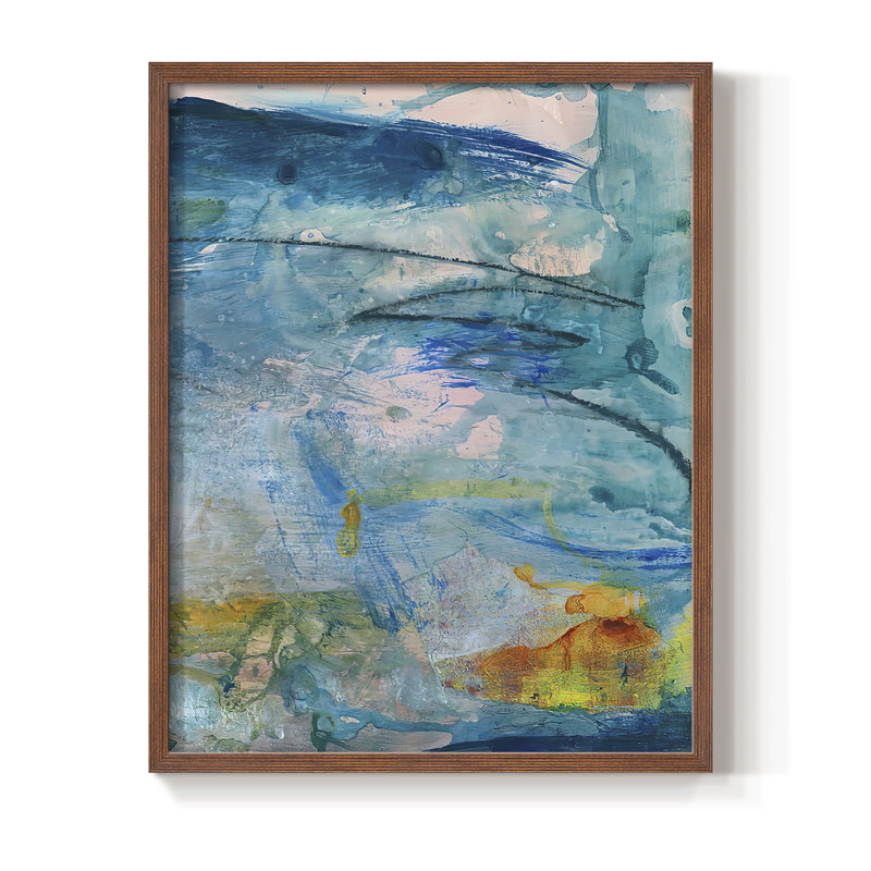 «Spring Winds V», reproduction encadrée - bois massif, H 10 po x l 8 po, Brun