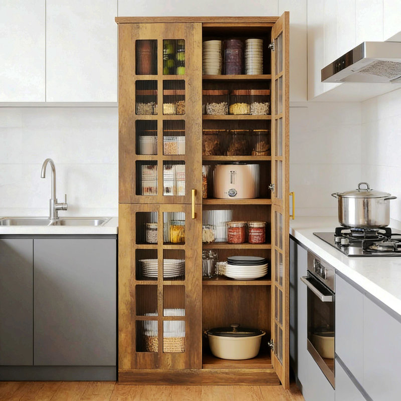 Tall Storage Cabinet,Spacious Kitchen Pantry,Kitchen Cupboard