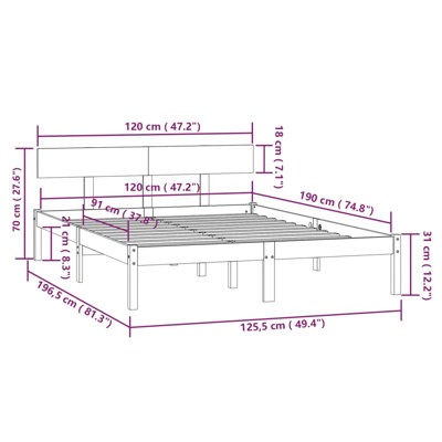 Garric Solid Wood Bed