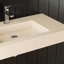 Lavabo de salle de bain mural 35 "avec trou pour robinet-117165545