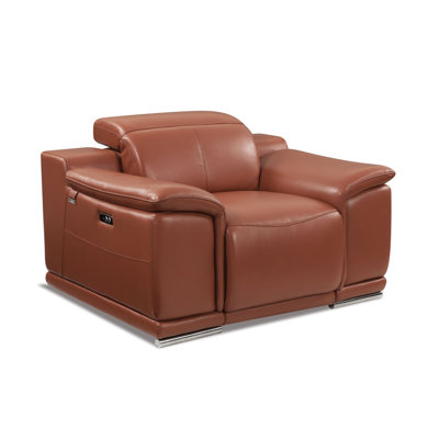 Fauteuil inclinable électrique en cuir italien Kingswood