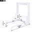 Grand lit escamotable avec tablette, blanc