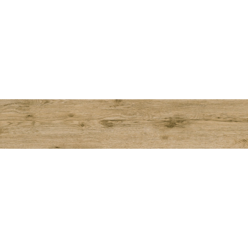Carreau de sol en céramique aspect bois mat 8 po x 40 po Everden, Écru