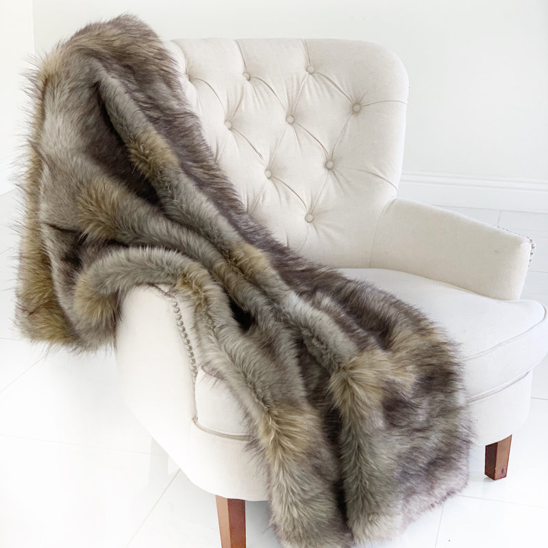 Knitted Throw Blanket, 70" W x 90" L, Blanket