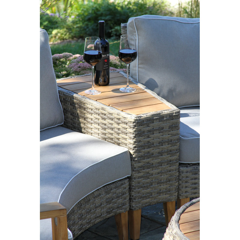 Ensemble de conversation modulaire avec coussins 3 pièces Chaoncie