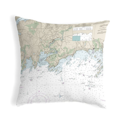  Coussin lombaire intérieur / extérieur Branford Harbor - Indian Neck, Ct