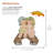 20"H Boy and Girl with Umbrella Garden Statue