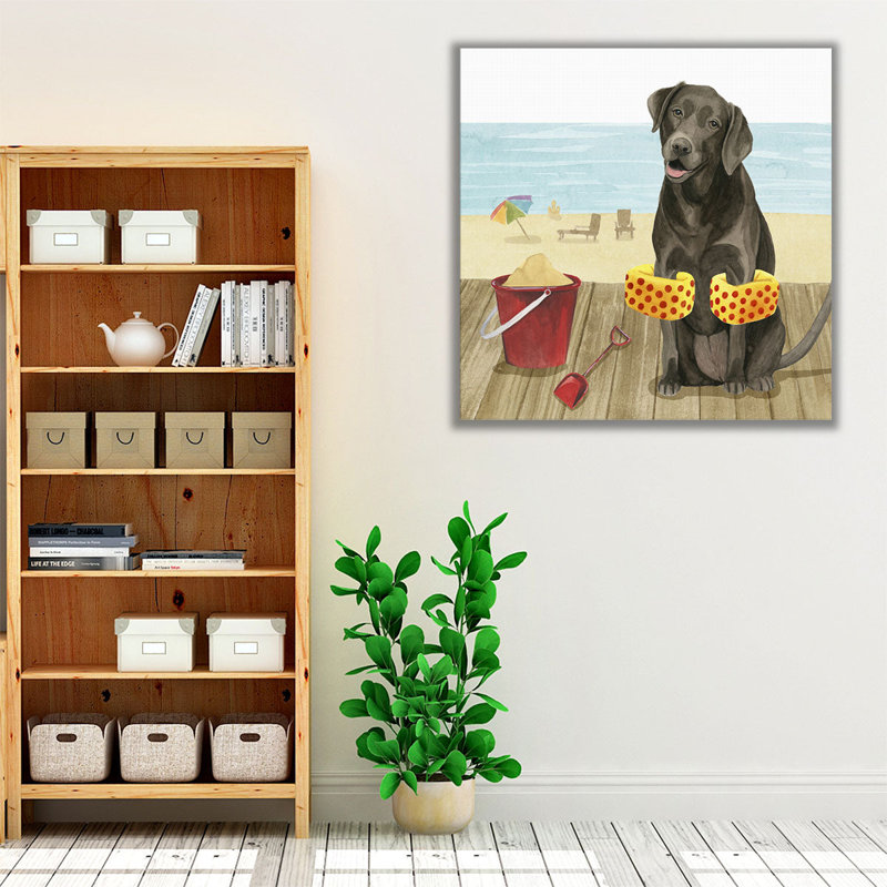 Lets Go For A Boardwalk II - Canvas Print Wall Art, H 12 po x l 12 po