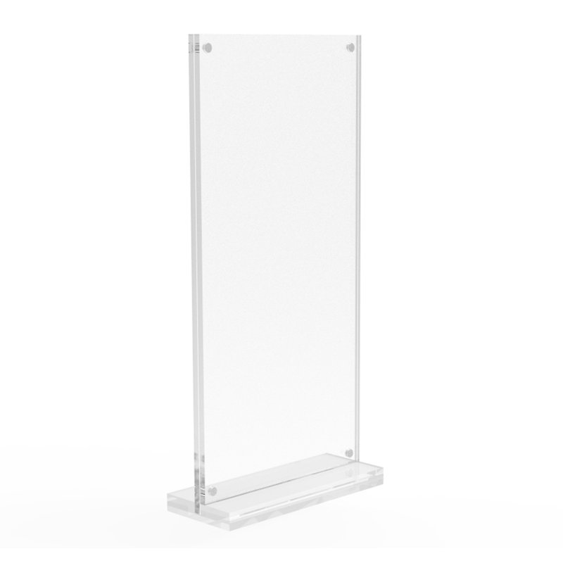 4 x 9" Inside Magnet Dims Clear Picture Frame Acrylic Photo Frame Frame Sign Holder Magnetic Table