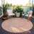Raya Orange Washable Indoor-Outdoor Rug - -136430344