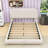 Luxurious Teddy Fleece Upholstered Platform Bed with Curve-Shaped Design-1157694302-1157694288
