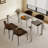Modern Rectangular Tempered Glass Dining Table | Stainless Steel Legs, 6-8 Seater For Dining & Living Room