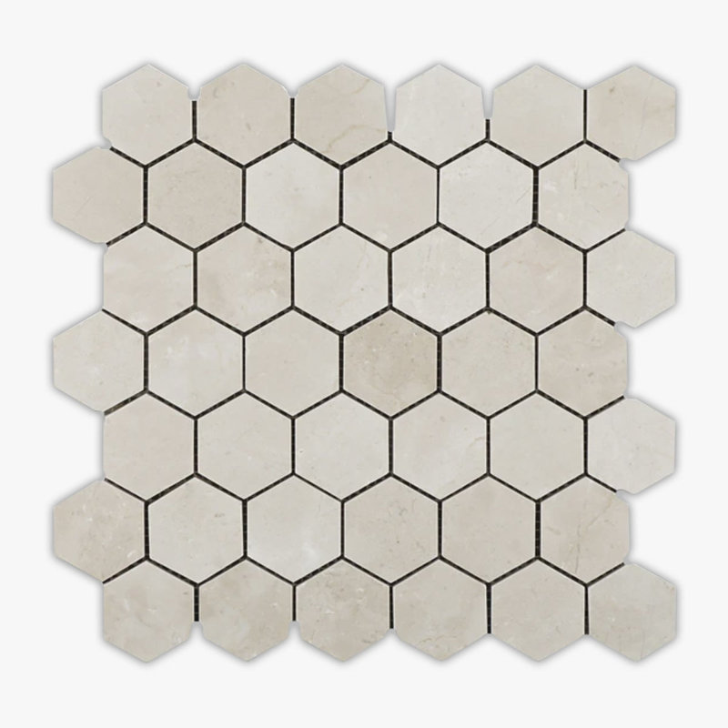 Carreau de mosaïque en marbre 2 po x 2 po