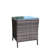 Outdoor Patio Furniture 1 Coffee Table With Clear Tempered Glass-1402509271