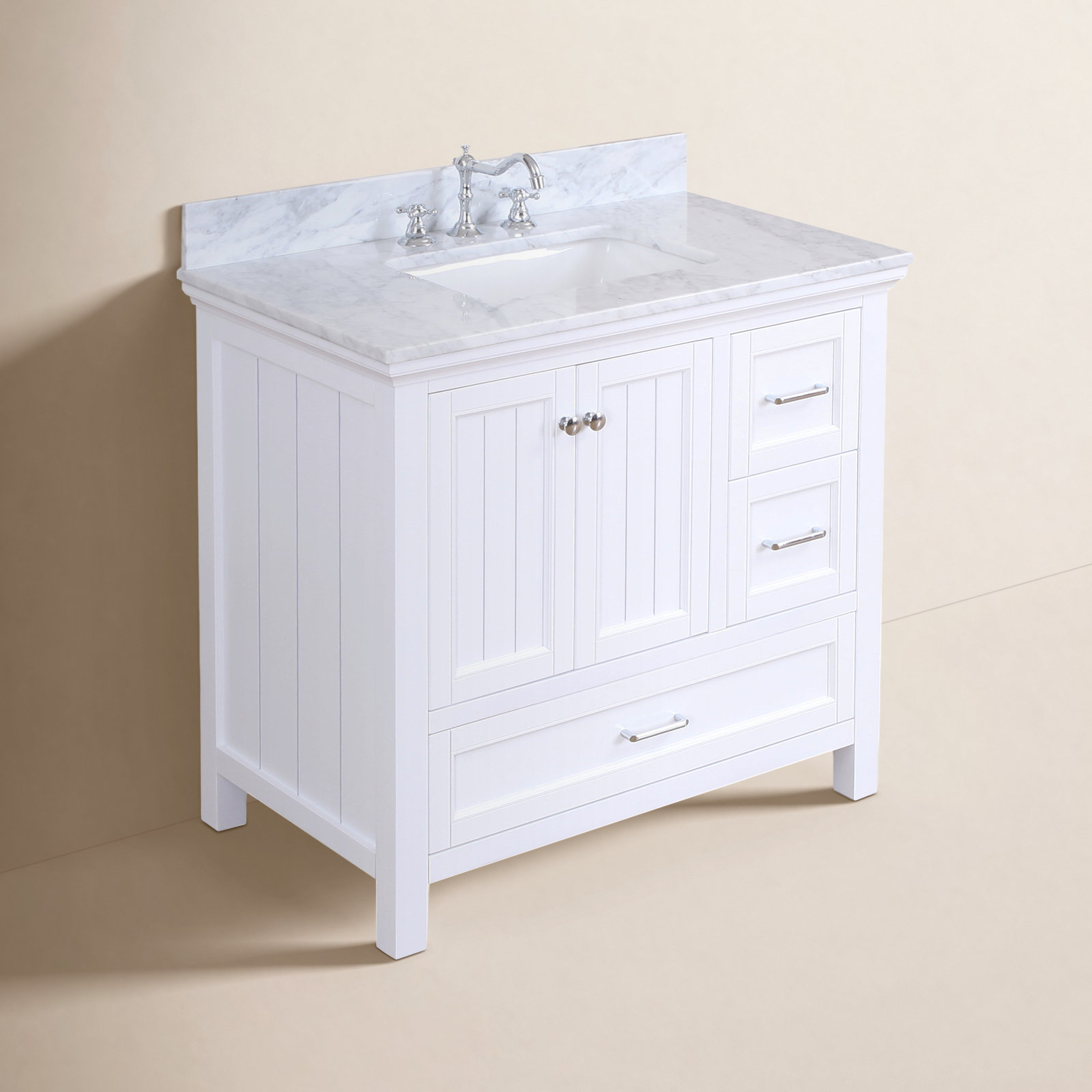 Maven 36'' Single Bathroom Vanity, White