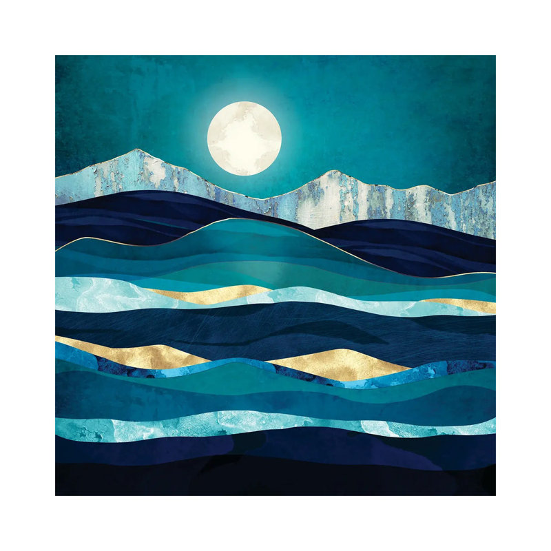 Winter Sea - Print on Canvas, 45.72 cm H x 45.72 cm W x 1.91 cm D, Wrapped Canvas