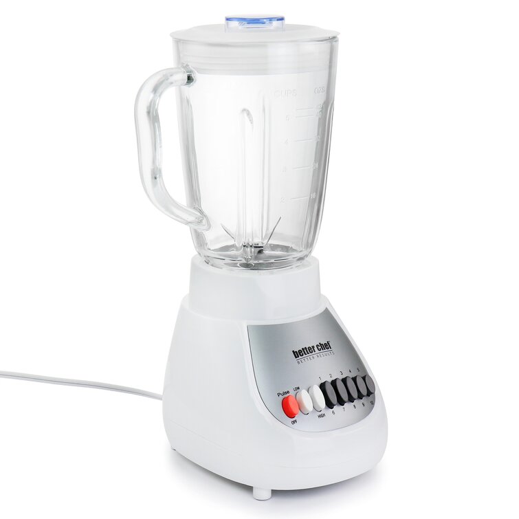 Better Chef 10 Speed 350 Watt Glass Jar Blender In Black : Target