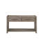 Table de canapé 54 po, aucun assemblage requis, finition chêne blanc