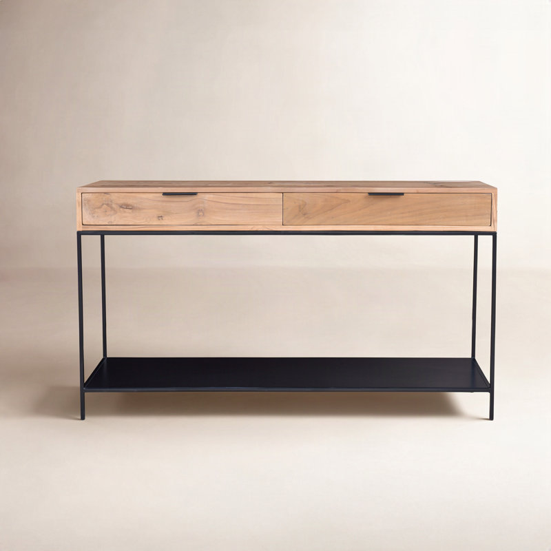 Theo 48'' Solid Wood Top Console Table