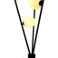 160cm Polished Torchiere Floor Lamp with USB and Outlet
