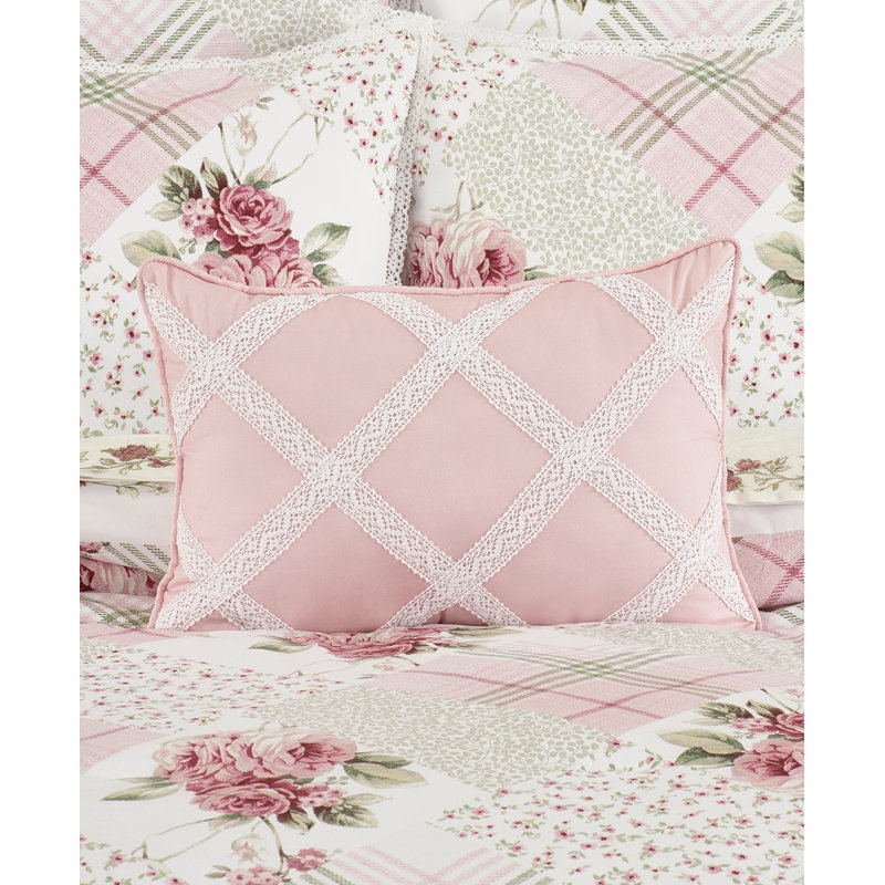 Coussin décoratif CROCHET, Rose