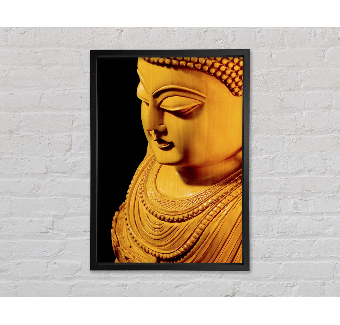 Buddha In Goldenem Licht - Einzelner Bilderrahmen Kunstdrucke auf Leinwand