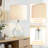  22.38" Clear Glass Modern Table Lamp for Living Room and Bedroom-849699826