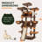 Lima Pet Heavy Duty Carpet 68 Inch Multi-Level Cat Tree Condos and Scratching Posts Included-364105957