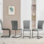 Modern Upholstered Velvet Armless Dining Chair-723248542-704867797