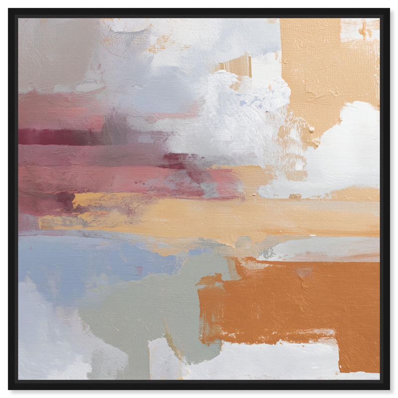 "Crossroads in Color I", reproduction d'art sur toile par Art Remedy, cadre noir, 16 x 16, H 17 po x l 17 po, Structure noire