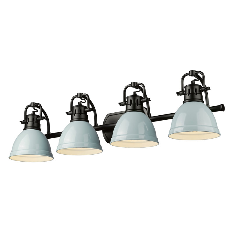 Calico 4 - Light Dimmable Vanity Light, Seafoam, Chrome