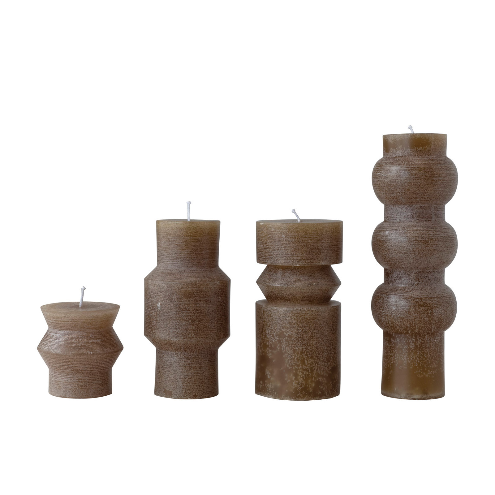 Arlene Unscented Pillar Candle, Greige