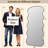 Irregular Wavy Metal Oversized Full-length Mirror-697737995-697737994