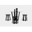 Gax Round Glass Dining Table-36003186-21530003
