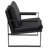 Rosalind Upholstered Track Arm Accent Chair Black-1890777990
