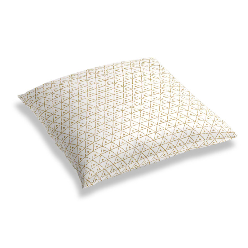 Geometric Cotton Reversible Throw Pillow