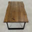 Nix Oak Unfinished Solid Wood Top Metal Base Dining Table-2034008251-2034008253