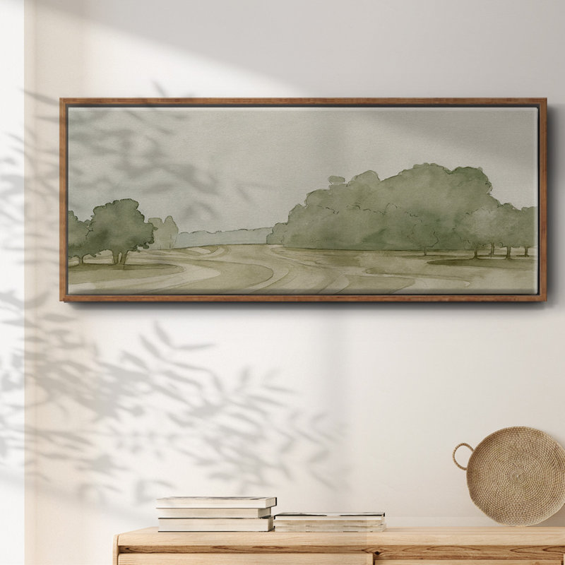 On Course II - Toile encadrée de qualité supérieure - prête à être accrochée, H 12 po x l 30 po x P 1,5 po