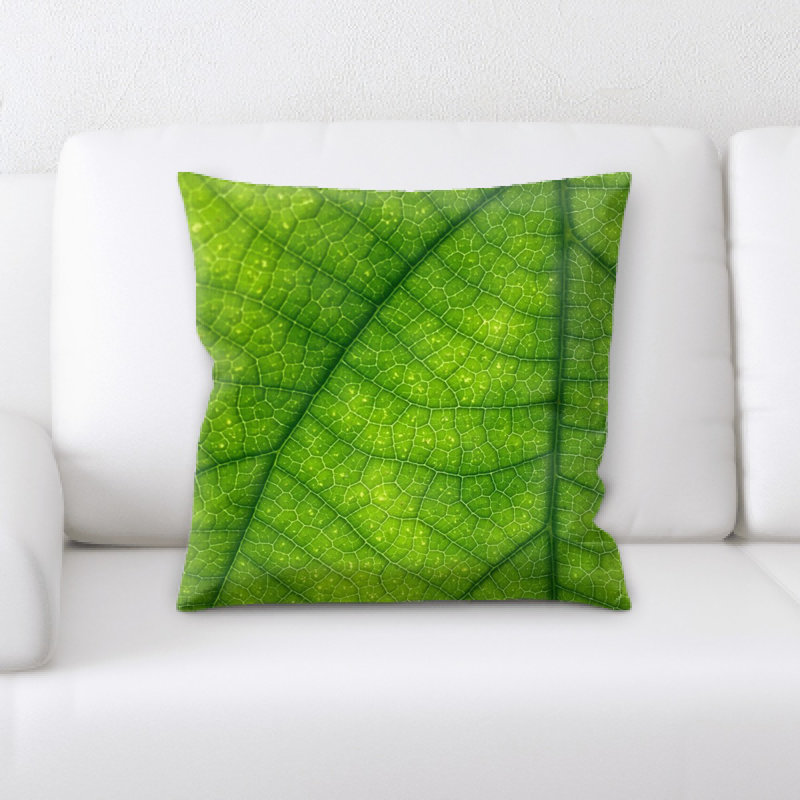 Coussin décoratif à feuilles