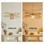 Ensemble de 2 luminaires suspendus en bambou tissés à la main et en forme d'aile-1160202848-1160202849