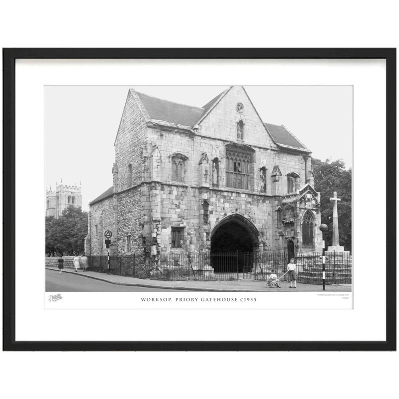Worksop, Priory Gatehouse C1955 by Francis Frith - Single Picture Frame Print, 60cm H x 80cm W x 2.3cm D