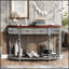 Console 52 po moderne et contemporaine avec 4 tiroirs et 1 tablette pour le couloir et le salon-1210665388-1210665386